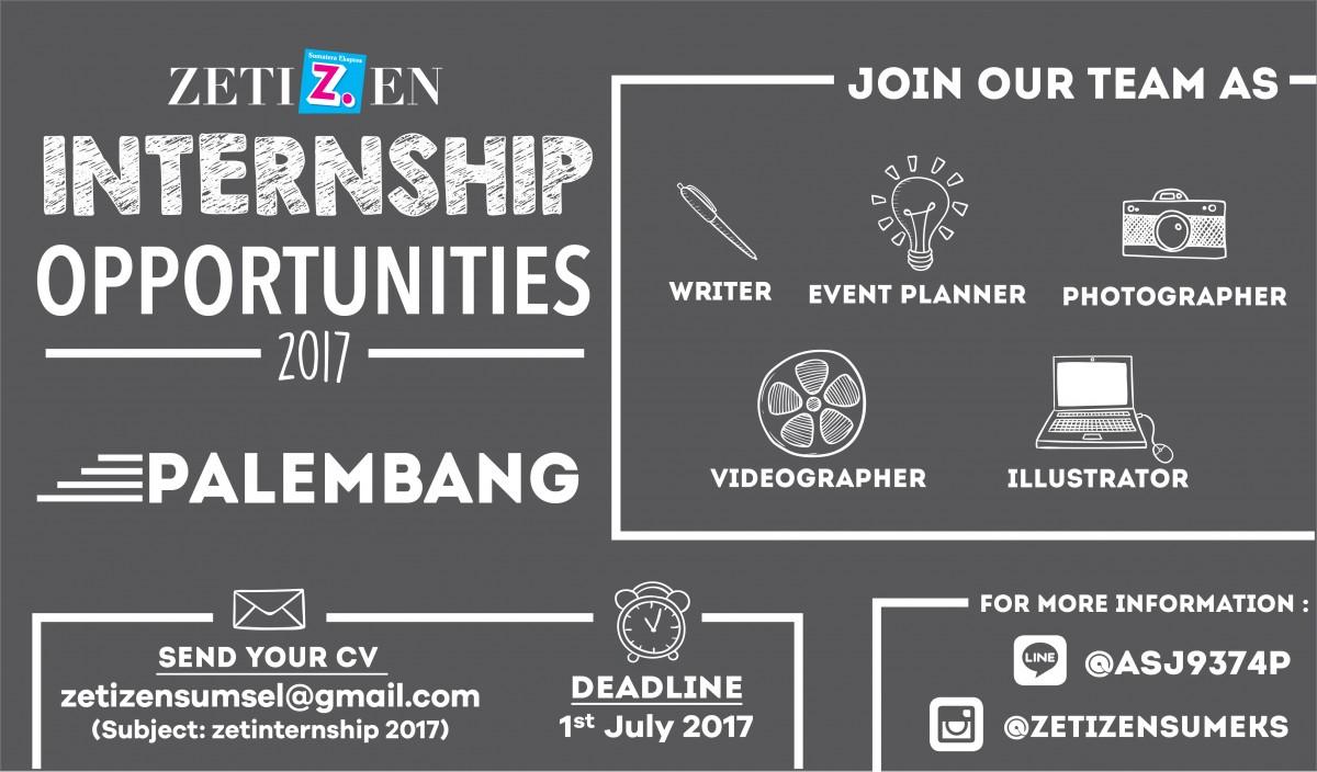 Open Recruitment: Zetizen Internship Program Palembang, Yuk, Daftar!