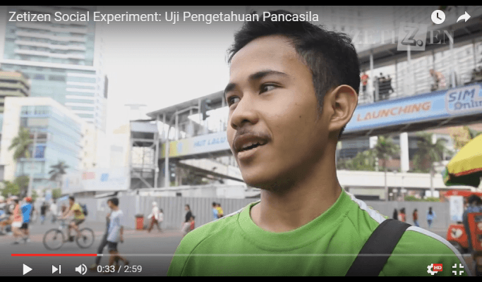 Zetizen Social Experiment: Uji Pengetahuan Pancasila