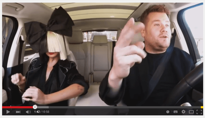 Keseruan James Cordon Carpool Karaoke Bareng Sia "Chandelier"