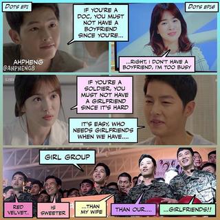 Comic Strips Rekam Tiap Adegan Descendants of The Sun