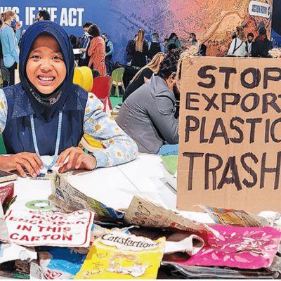 Aeshnina Azzahra Aqilani, Gencar suarakan Dampak Limbah Plastik
