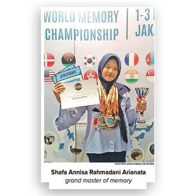 Shafa Annisa Rahmadani Arianata, Pecahkan Rekor dengan Kekuatan Memori